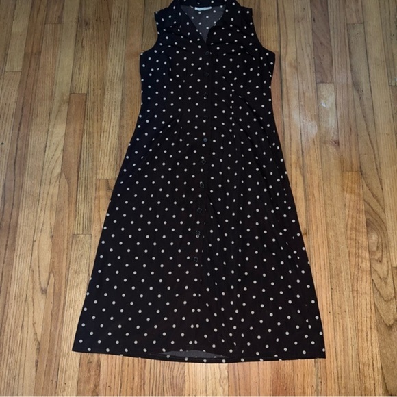 Studio I vintage polka dotted button down dress - Picture 2 of 7